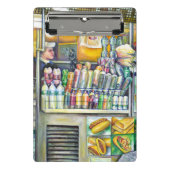 Pushcart ParadiseOriginale Malerei von gut gewürzt Mini Klemmbrett (Vorderseite)