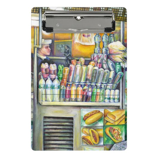 Pushcart ParadiseOriginale Malerei von gut gewürzt Mini Klemmbrett (Vorderseite)