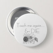 Pushin Gänseblümchen Button (Vorne & Hinten)