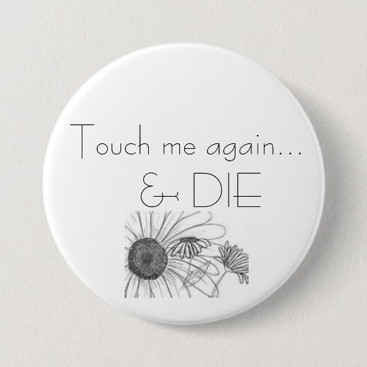 Pushin Gänseblümchen Button (Vorderseite)