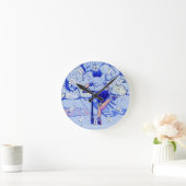 Pushin' It - Stunt Scooter Rider Runde Wanduhr (Zuhause)