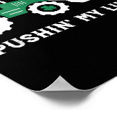 Pushin My Luck Kleinkind Tractor St Patricks Day B Poster (Ecke)