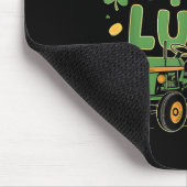 Pushin My Luck Tractor Clover St Patricks Day Fun Mousepad (Ecke)