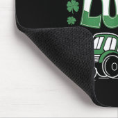 Pushin My Luck Tractor Clover St Patricks Day Fun Mousepad (Ecke)