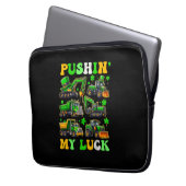 Pushing My Luck Construction Trucks St Patrick's D Laptopschutzhülle (Vorderseite Links)