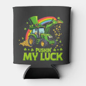 Pushing My Luck Funny Grabstätte St Patrick's Day Dosenkühler (Vorderseite)