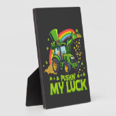Pushing My Luck Funny Grabstätte St Patrick's Day Fotoplatte (Seite)