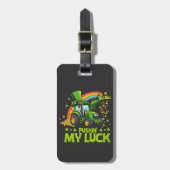 Pushing My Luck Funny Grabstätte St Patrick's Day Gepäckanhänger (Vorderseite vertikal)