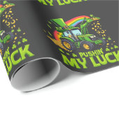 Pushing My Luck Funny Grabstätte St Patrick's Day Geschenkpapier (Rolleneckpunkt)