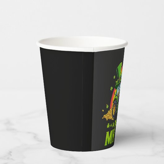 Pushing My Luck Funny Grabstätte St Patrick's Day Pappbecher (Rechts)