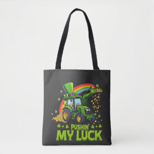 Pushing My Luck Funny Grabstätte St Patrick's Day Tasche