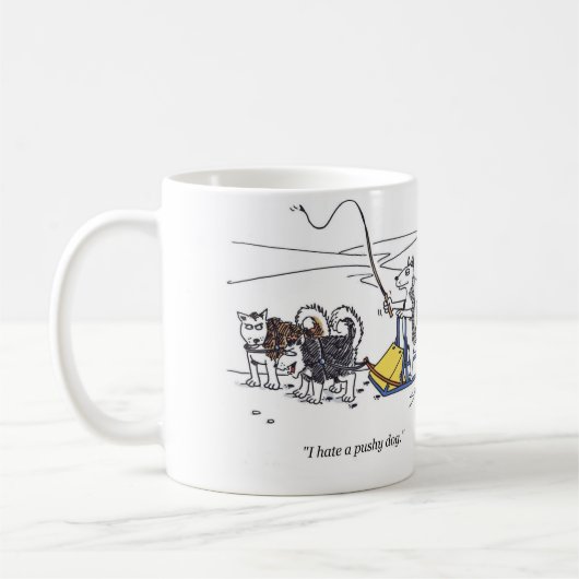 Pushy Hund Tasse (Links)