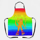 Puss in Boots Ginger Cat Sprichwort Hallo Standard Schürze (Vorderseite)