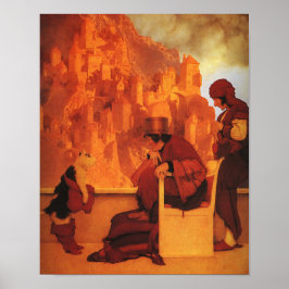 Puss in Stiefeln, Maxfield Parrish Poster