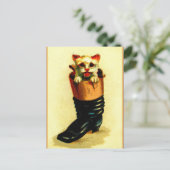 Puss 'n Boot Postkarte (Stehend Vorderseite)