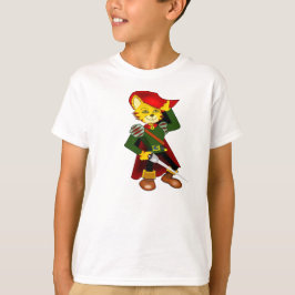 Pussy Cat in Armor und Boots Design gekleidet T-Shirt