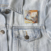 Pussy Cat Sits By Fire Button (Beispiel)