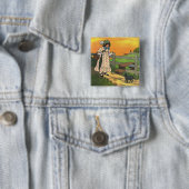 Pussy-cat Wo bist du gewesen? Mutter Goose Rhyme Button (Beispiel)