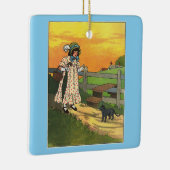 Pussy-cat Wo bist du gewesen? Mutter Goose Rhyme Keramikornament (Rechts)