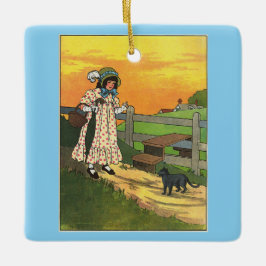 Pussy-cat Wo bist du gewesen? Mutter Goose Rhyme Keramikornament