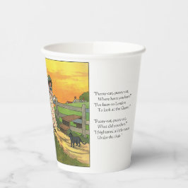 Pussy-cat Wo bist du gewesen? Mutter Goose Rhyme Pappbecher