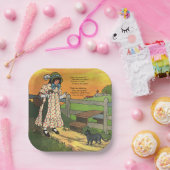 Pussy-cat Wo bist du gewesen? Mutter Goose Rhyme Pappteller (Party)