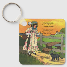 Pussy-cat Wo bist du gewesen? Mutter Goose Rhyme Schlüsselanhänger