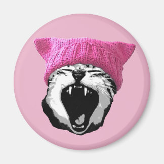 Pussy-hat Magnet - rund