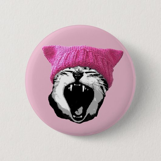 Pussy-Hut Knopf Button (Vorderseite)