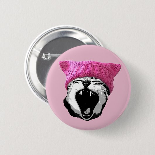 Pussy-Hut Knopf Button (Vorne & Hinten)