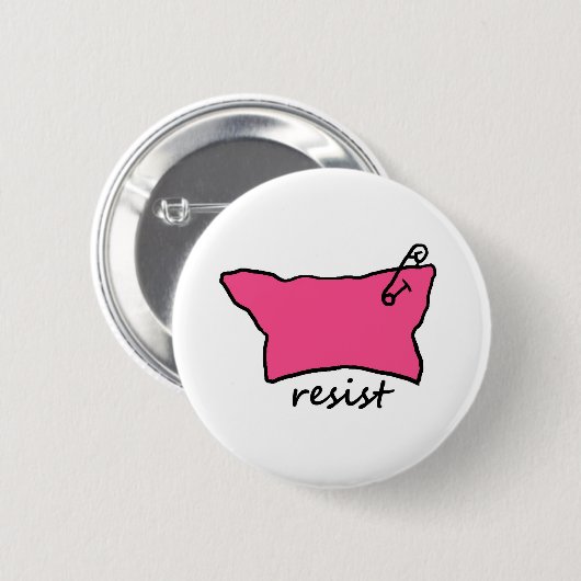 Pussy-Hut widerstehen Knopf Button (Vorne & Hinten)