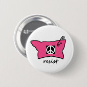 Pussy-Hut widerstehen Knopf mit Friedenszeichen Button (Vorne & Hinten)