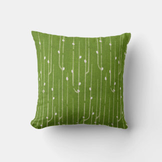 Pussy Willow auf Grün Kissen