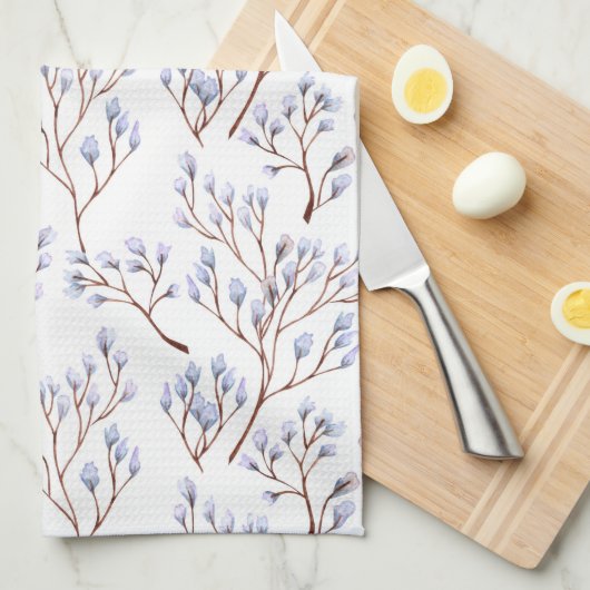 Pussy Willow Branches Geschirrtuch (Viertel Falte)