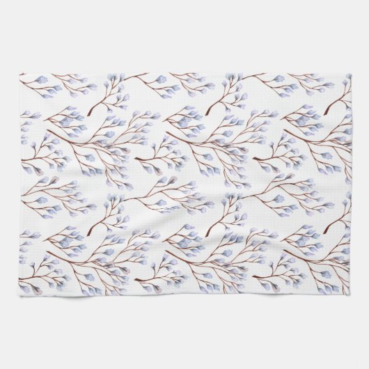 Pussy Willow Branches Geschirrtuch (Horizontal)