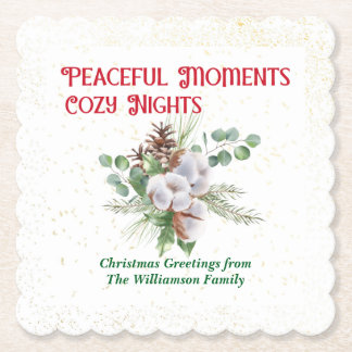 Pussy Willow Catkin Bouquet Christmas Untersetzer