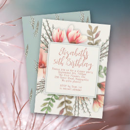 Pussy Willows Erwachsene Geburtstagsparty Einladung