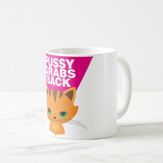 Pussy-Zupacken zurück Kaffeetasse (VorderseiteRechts)