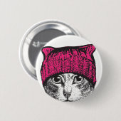 Pussyhat Pussycat-Knopf - bleibe Sie ekliges Button (Vorne & Hinten)