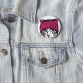 Pussyhat Pussycat-Knopf - bleibe Sie ekliges Button (Beispiel)
