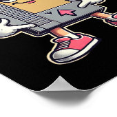 Pust mich lustiger Retro-Spieler  Poster (Ecke)
