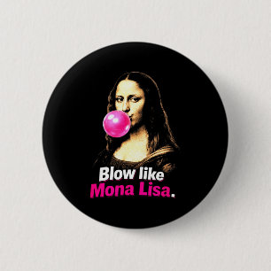 Puste wie Mona Lisa – lustiges Kunst-Meme für Humo Button