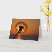 Pusteblume / Dandelion Karte (Gelbe Blume)