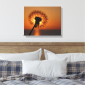 Pusteblume / Dandelion Leinwanddruck (Insitu (Schlafzimmer))