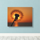 Pusteblume / Dandelion Leinwanddruck (Insitu (Holzboden))