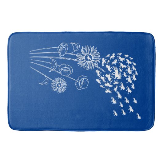 Pusteblume mit Töltern Badematte (Vorderseite)