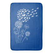 Pusteblume mit Töltern Badematte (Vorderseite Vertikal)