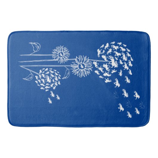 Pusteblume mit Töltern Badematte (Vorderseite)