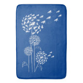 Pusteblume mit Töltern Badematte (Vorderseite Vertikal)