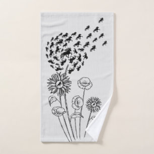 Pusteblume mit Töltern Handtuch